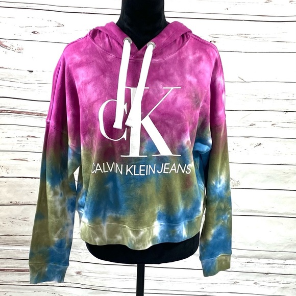 Calvin Klein Tops - Calvin Klein Jeans Womens Tie Dye Hoodie Size S